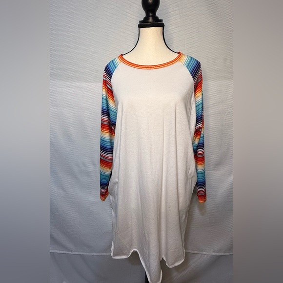 Crazy Train Tops - Crazy Train Serape Sleeve Long Sleeve Top